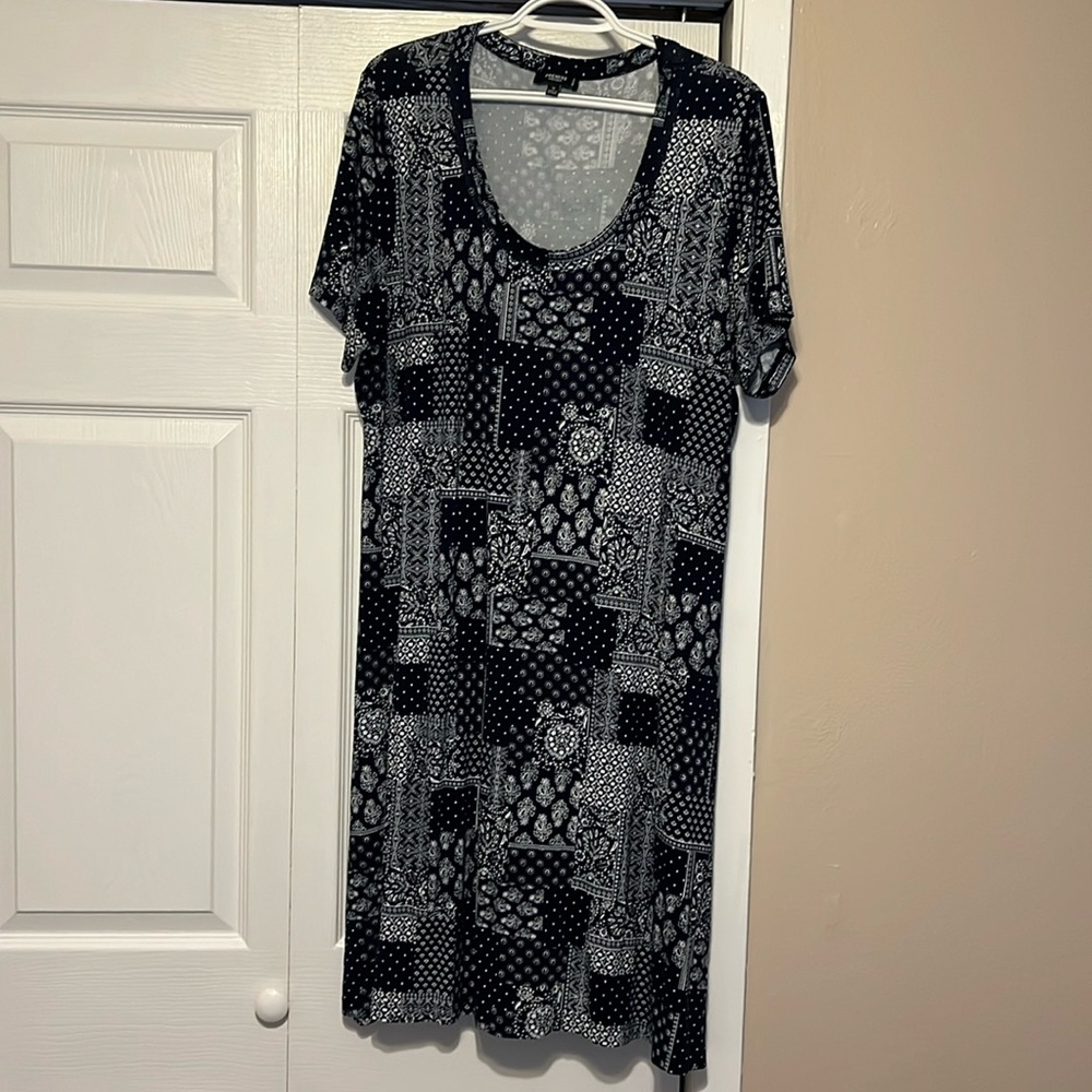 Premise Short Sleeve A-Line Dress
